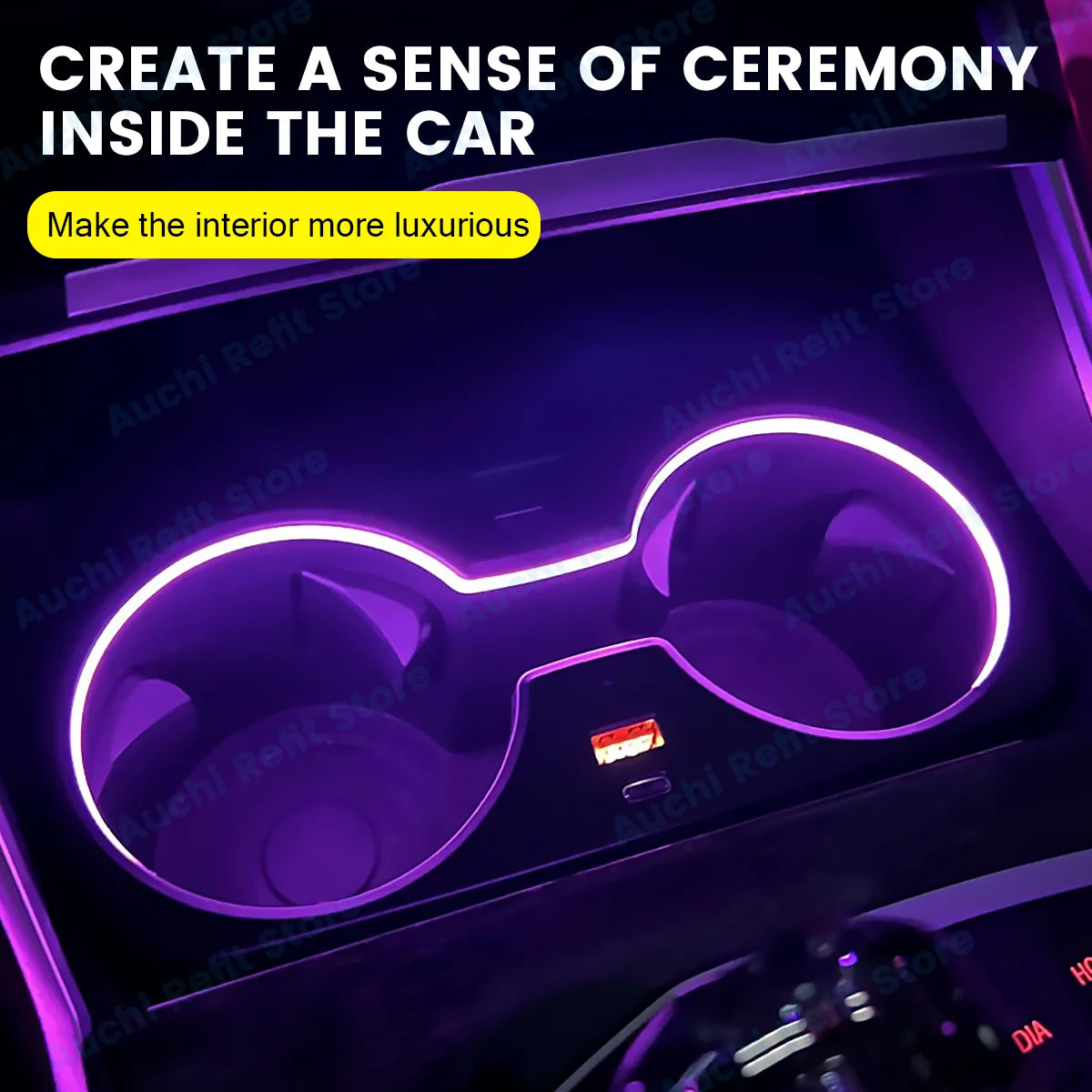 11 Colours LED Cup Holder Lamp For BMW 2/3/4 Series i3 i4 G20 G23 G26 G80 G82 G42 M240i Car Cup Frame Decoration Ambient Light