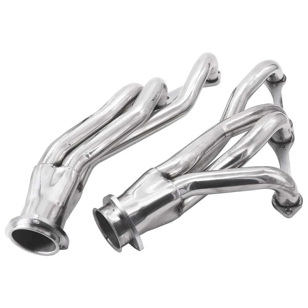 For Chevy 265-400 V8 Small Block SBC Stainless Steel Shorty Manifold Header