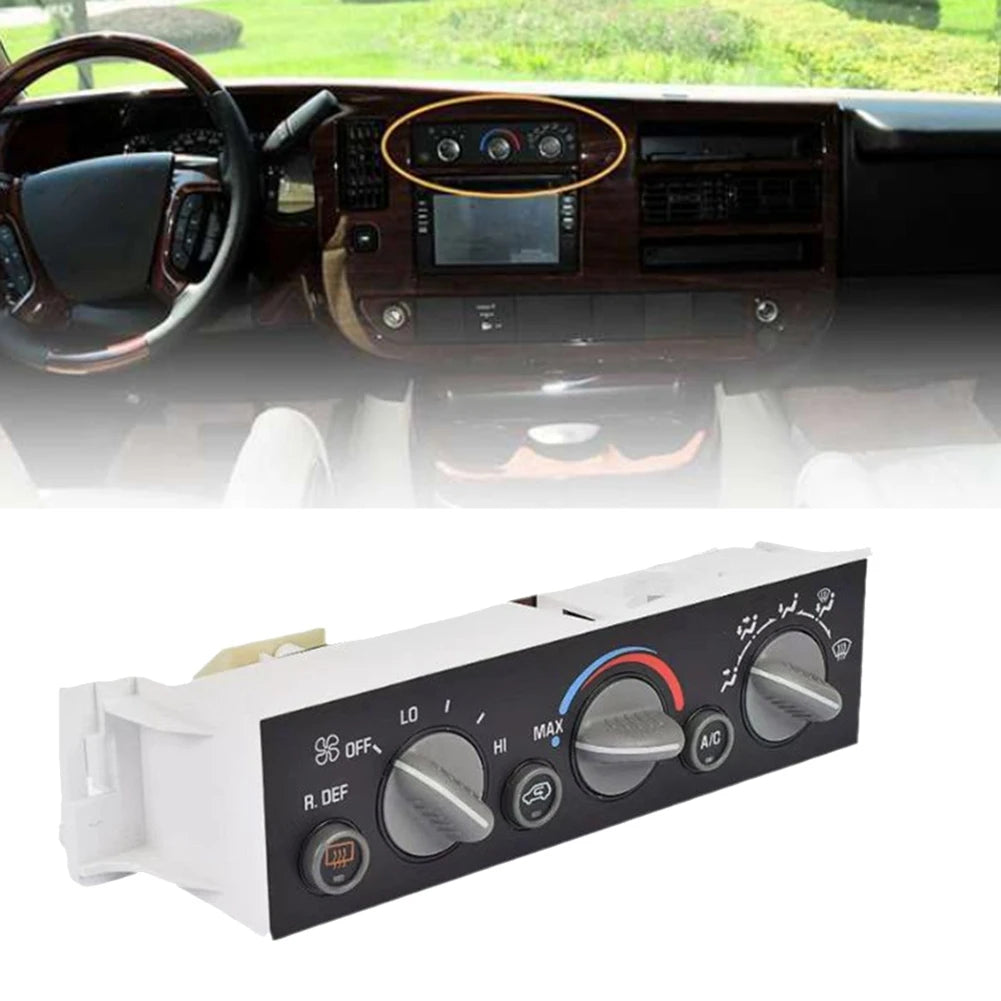 Classy-Car A/C Heater Climate Control Panel 9378805 16231165 For Chevy GMC Yukon 1996-2000 With Rear Window Defogger Switch