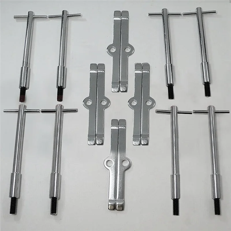 NEW-Tall T-Bar Valve Cover Hold Down Kit For SB Chevy Chrome SBC 283 327 350 Bolts Tabs Valve Cover T-Bar Set