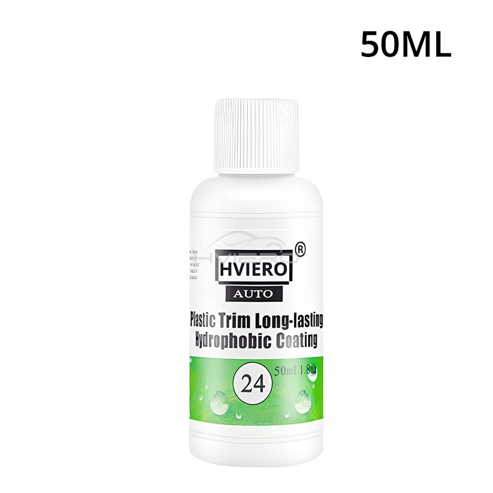 Car Plastic Renovator 20ML/50ML/100ML Care Coating Auto Rubber Repair Clean Restore Gloss Black Shine Seal Brighten Wash Tools