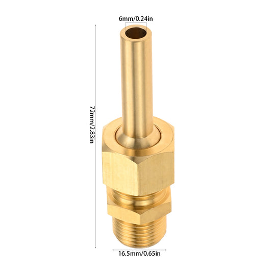 1Pc Brass Single Fountain Nozzle Direct Flow Suitable For Car Washing Garden Park Irrigation Water Spray Durable Accessories