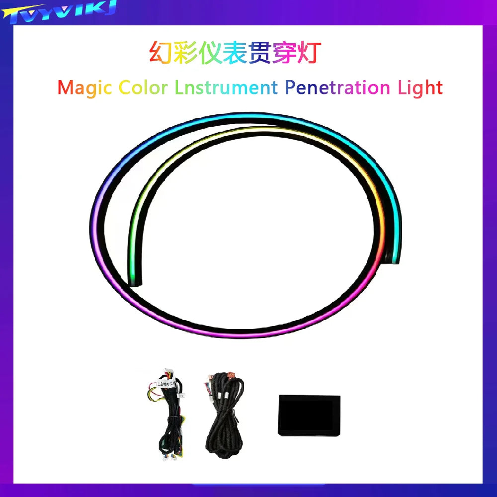 New LED Car Inner Ambient light For Toyota Camry Generation 8 2018-2023 Ribbon Dynamic Magic Color Ambience lamp APP contr