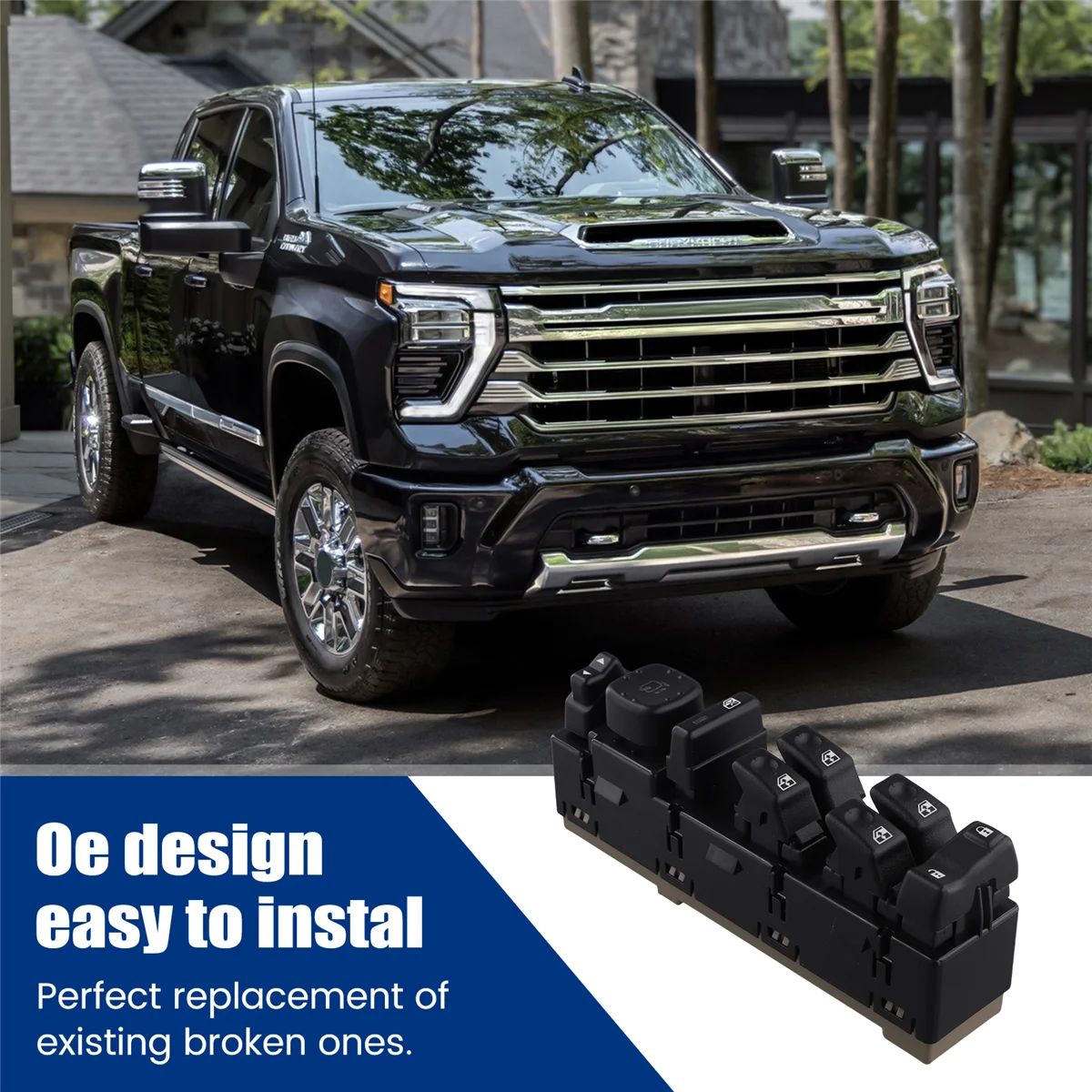 N32R_Power Window Control Switch for Chevy Silverado 2003-2006 GMC Sierra 15186208 15883319