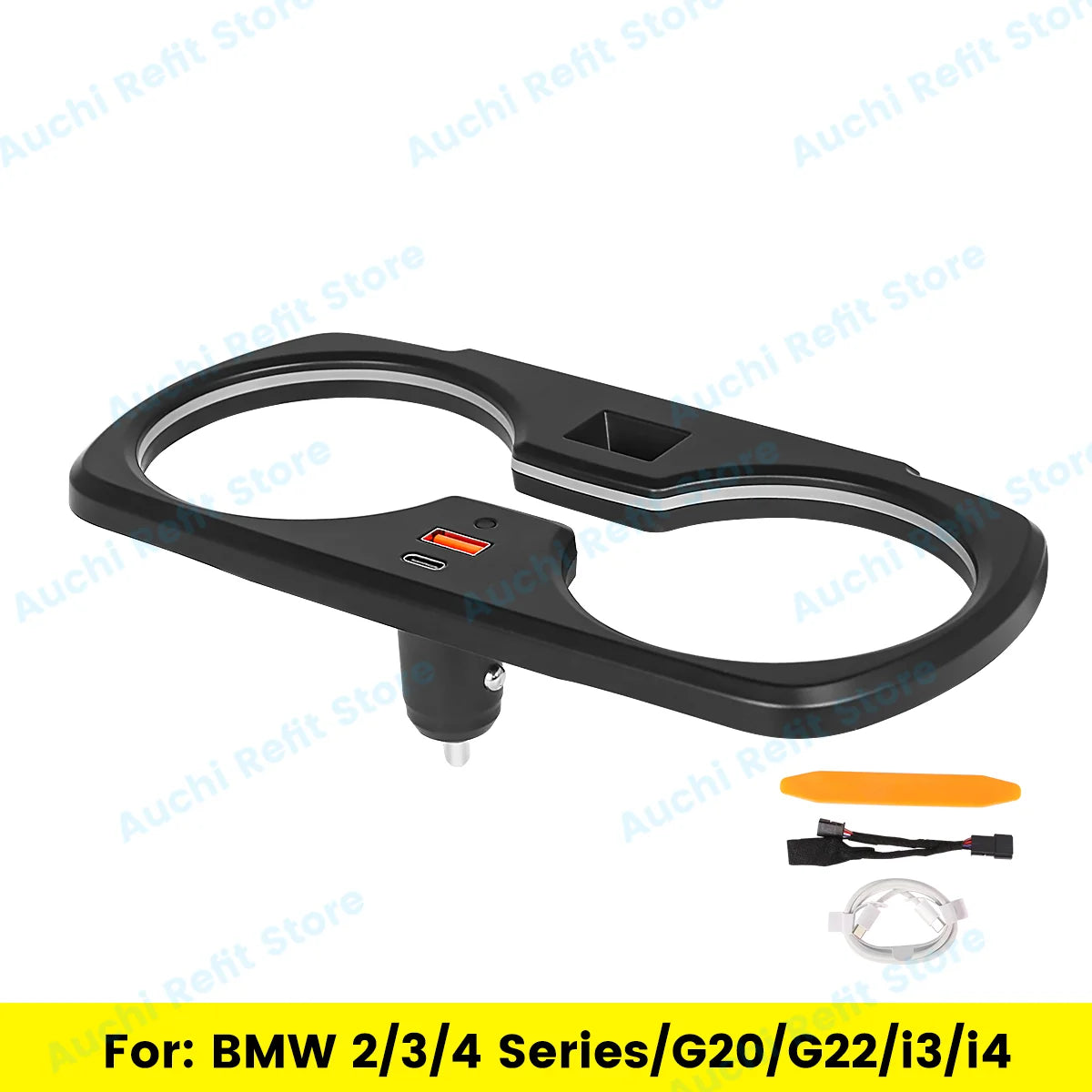 11 Colours LED Cup Holder Lamp For BMW 2/3/4 Series i3 i4 G20 G23 G26 G80 G82 G42 M240i Car Cup Frame Decoration Ambient Light