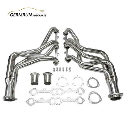 Small Block Long Tube Header Exhaust System Set For 1973-1985 Chevy/GMC Truck Blazer Suburban Chevy Heavy Duty Truck