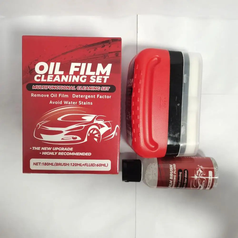 Car Window Crystal Clear Glass Cleaner Set Rainproof Decontamination Cleaning Car Window Glass Cleaning Brush Car Cleaning