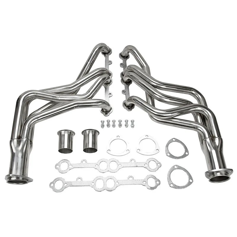 Small Block Long Tube Header Exhaust System Set For 1973-1985 Chevy/GMC Truck Blazer Suburban Chevy Heavy Duty Truck