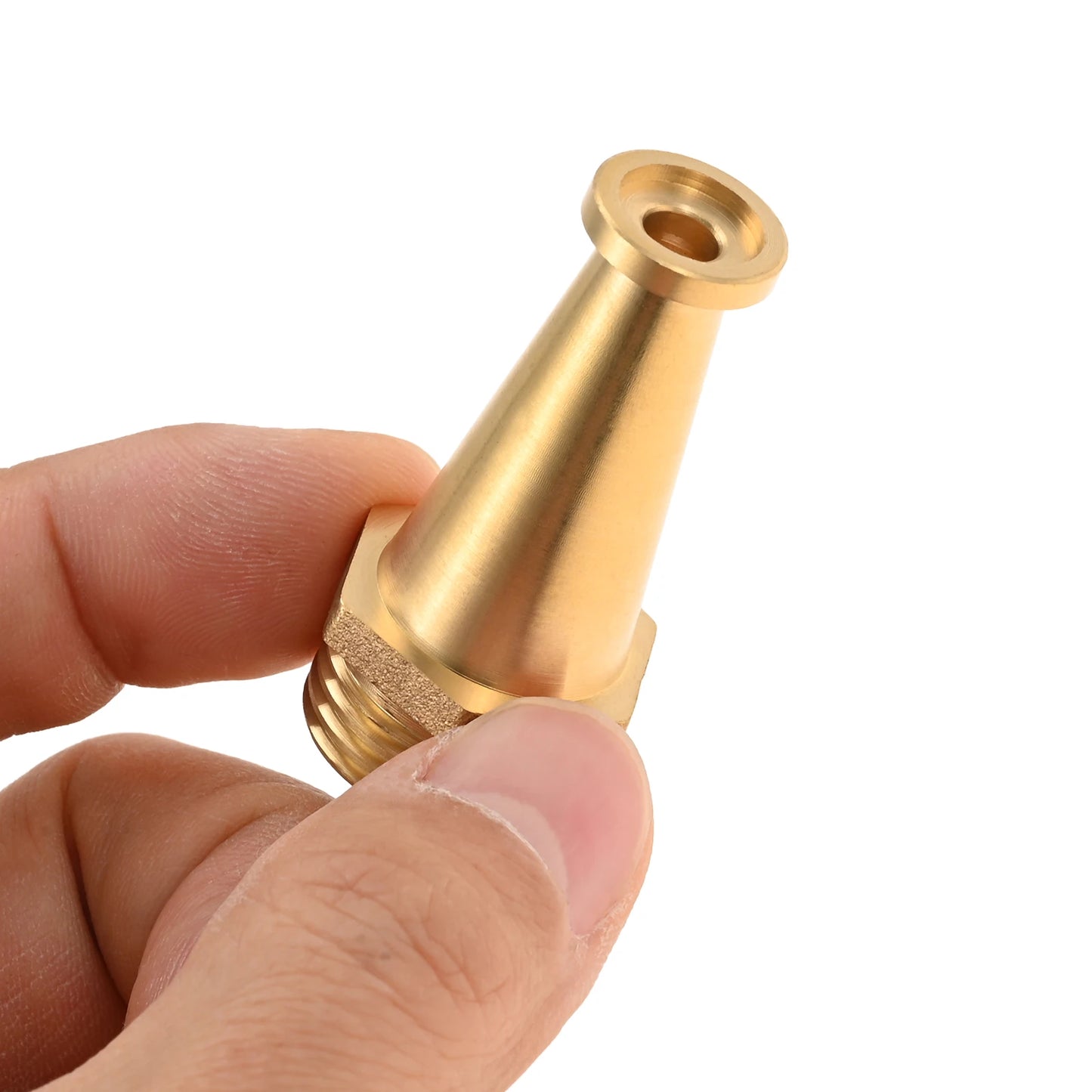 1Pc Brass Single Fountain Nozzle Direct Flow Suitable For Car Washing Garden Park Irrigation Water Spray Durable Accessories