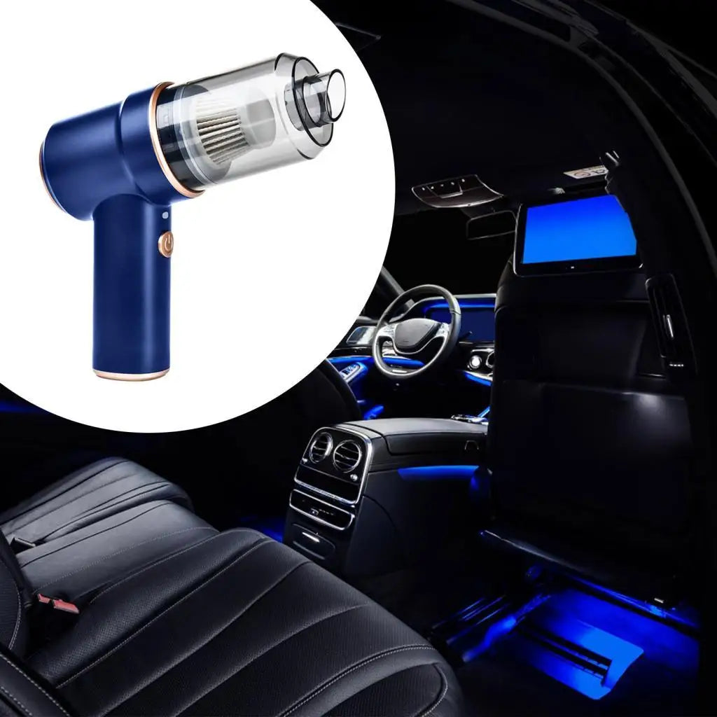 Handheld Car Vacuum Cleaner Cordless Dust Collector 7x6inch 8000PA Suction Power for Cleaning Desks, Keyboards, Bookshelves