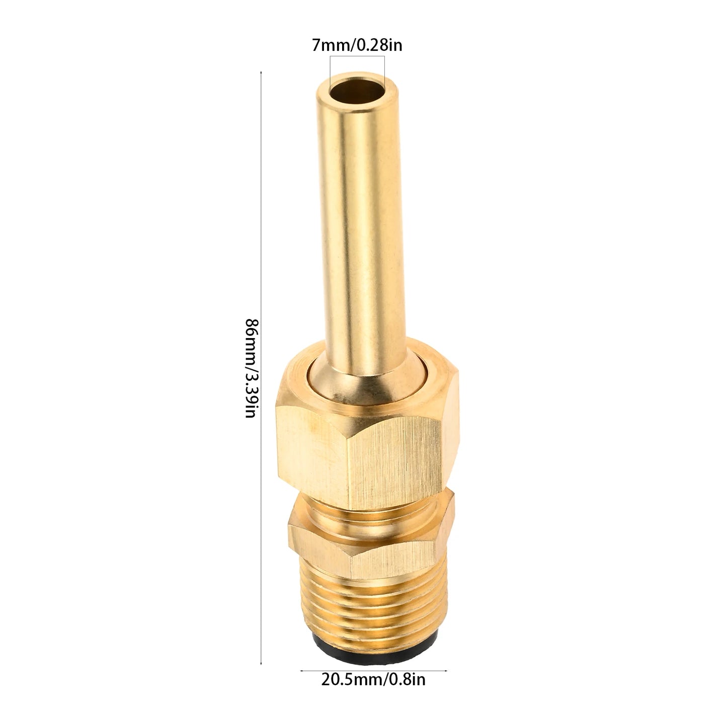 1Pc Brass Single Fountain Nozzle Direct Flow Suitable For Car Washing Garden Park Irrigation Water Spray Durable Accessories
