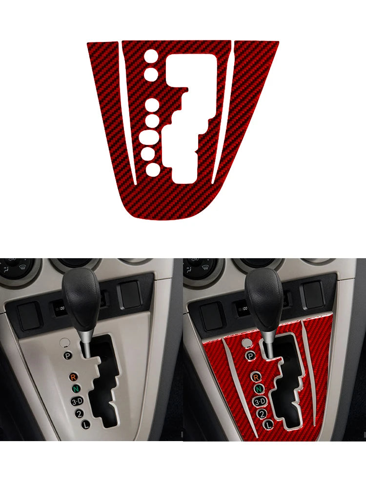 Carbon Fiber Interior Red Stickers For Toyota Matrix 2009 2010 2011 2012 2013 2014 Pontiac Vibe 2009 2010 Interior Accessories
