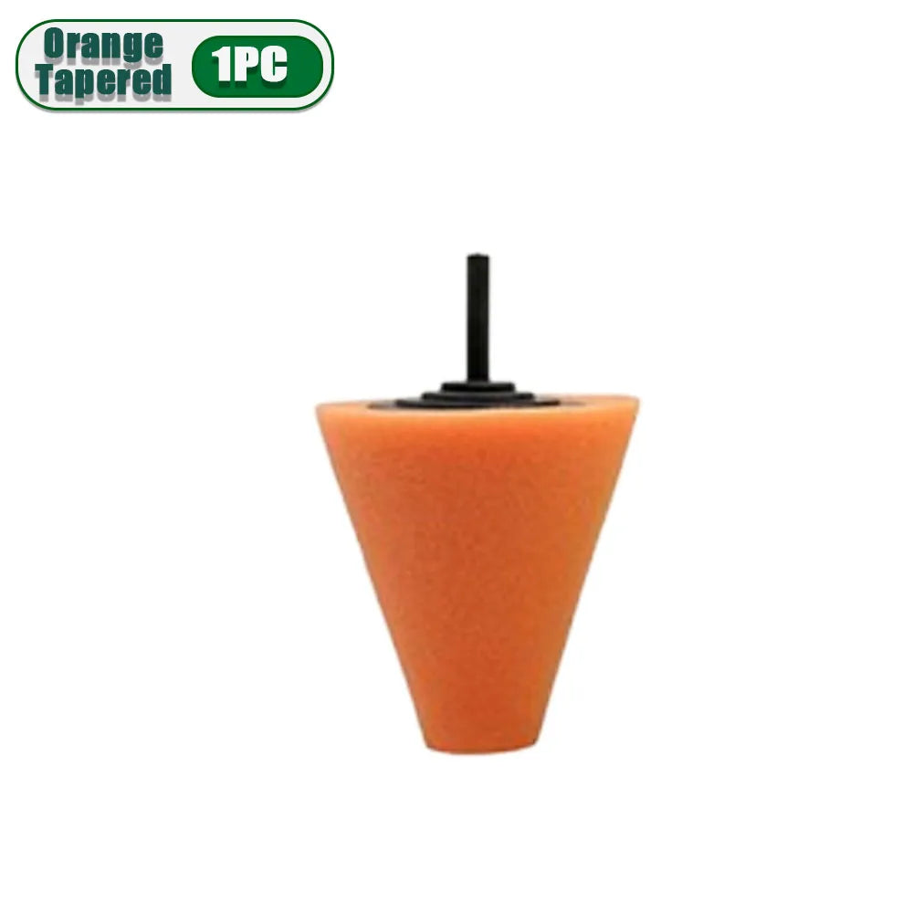 1-10PCS Car Hub Polishing Sponge Grinding Head Conical Sponge Wheel Metal Plastic Grinding Tool Auto Rim Cleaning Accessories