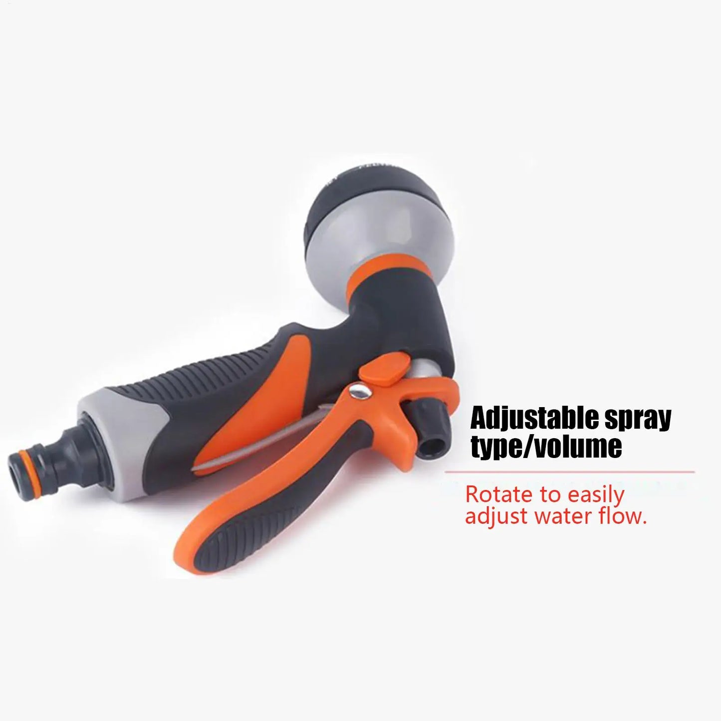 Water Hose Nozzle Garden Hose Sprayer Nozzle 8 Adjustable Spray Patterns High Pressure Irrigation Attachment Head For Car Wash