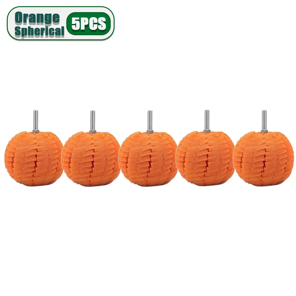 1-10PCS Car Hub Polishing Sponge Grinding Head Conical Sponge Wheel Metal Plastic Grinding Tool Auto Rim Cleaning Accessories