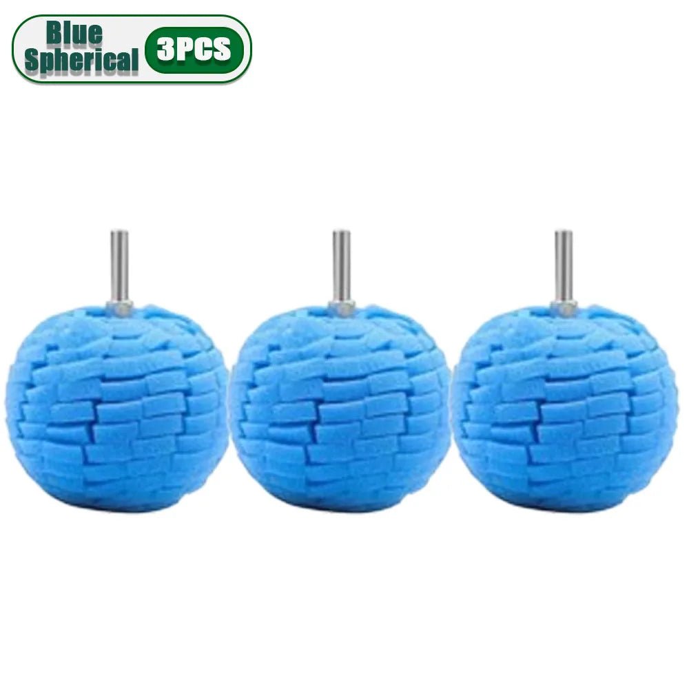 1-10PCS Car Hub Polishing Sponge Grinding Head Conical Sponge Wheel Metal Plastic Grinding Tool Auto Rim Cleaning Accessories