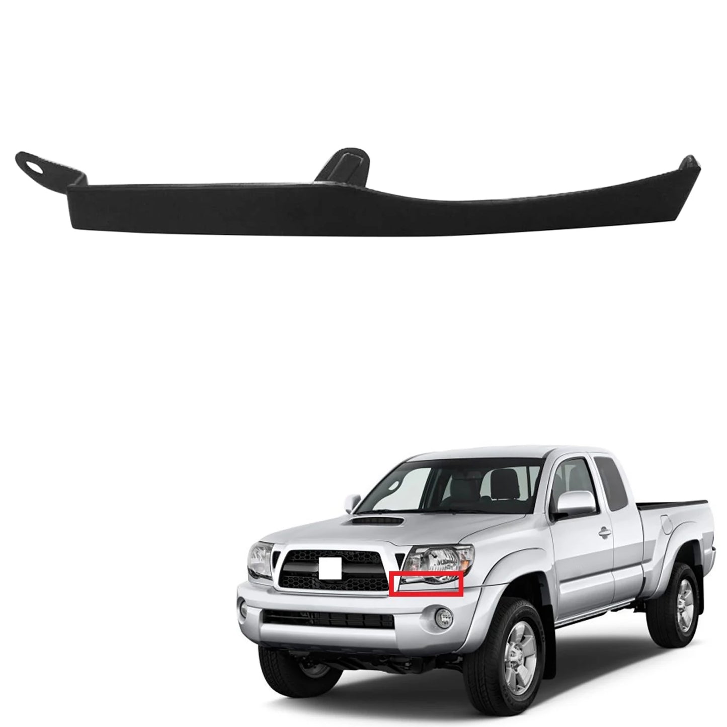 for TOYOTA TACOMA 2005 2006 2007 2008 2009 2010 2011 Car Front Bumper Headlight Filler Trim Panel Pair
