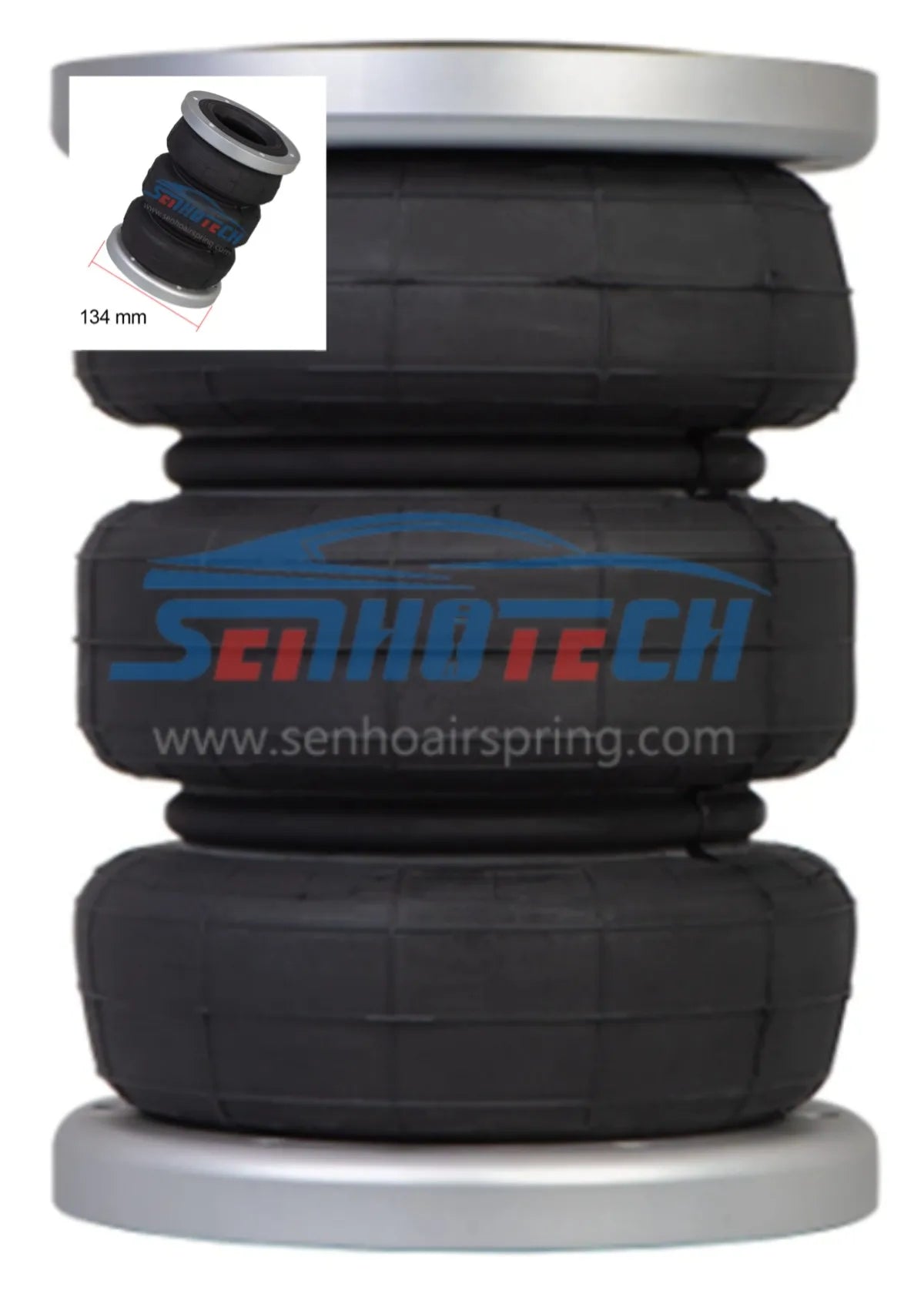 SENHO Universal High Quality air Bags Spring air Suspension Kit 3S2300F with Aluminium Flange for air Lift Performance Car Truck