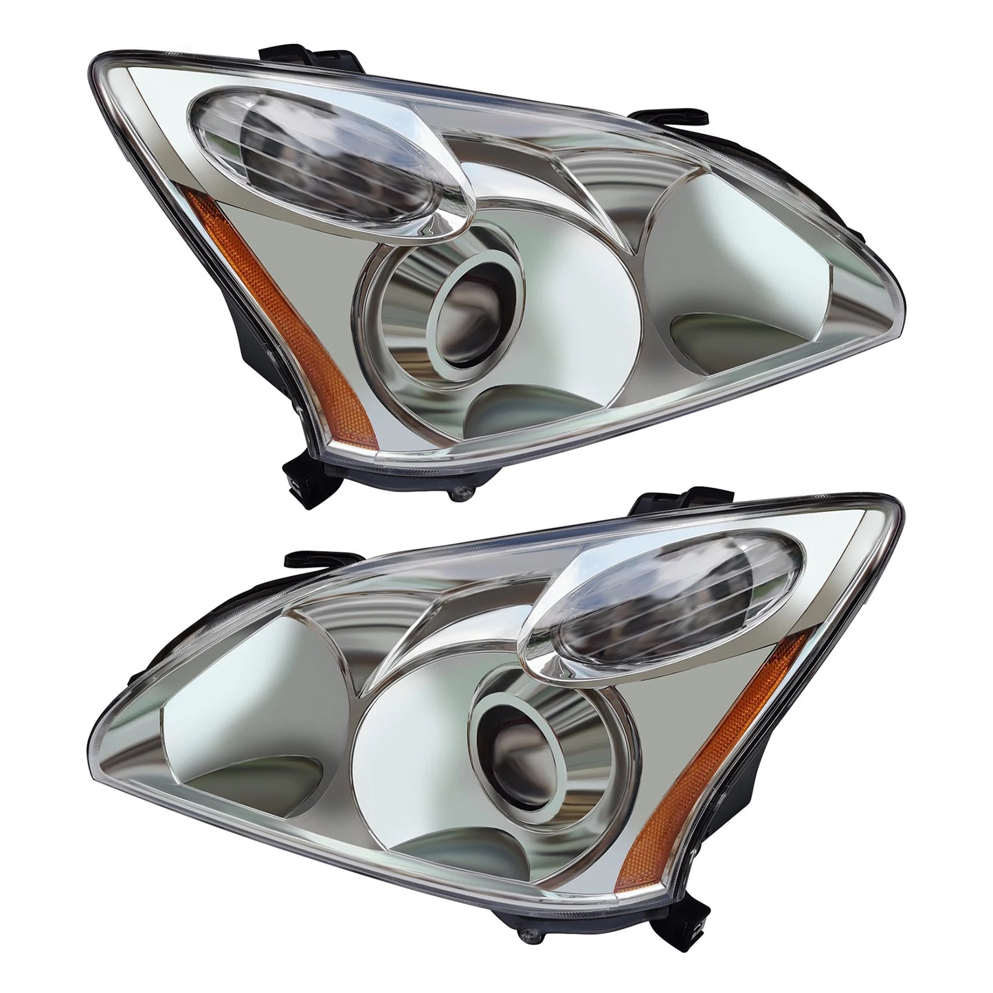 【1 Pair】Left+Right Car Headlights for Lexus RX330 RX350 RX400h 2004 2005 2006 2007 2008 2009 Front Headlamps Auto Accessories