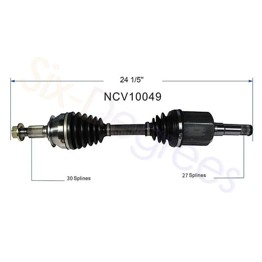2X Front Left & Right CV Axle shafts 84628595 84628596 for 2014-2020 Chevy Impala 2013 2014 2015 Chevy Malibu FWD