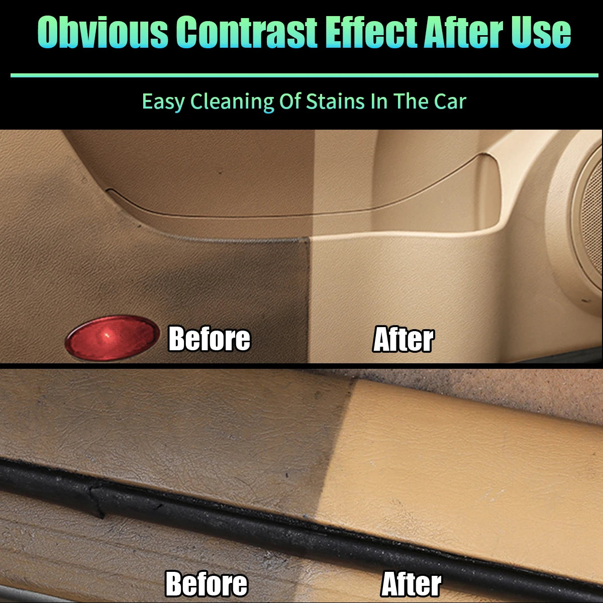 Automobile interior cleaner; waterless multifunctional car dashboard ceiling cleaner; leather flannel; woven fabric; cleaning