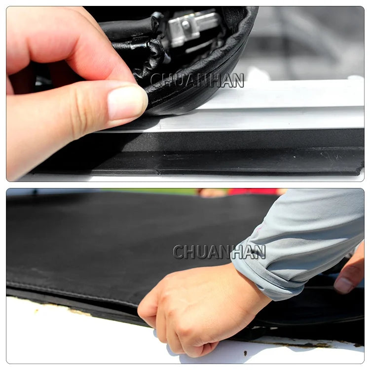 Retractable Rolling up Tonneau Cover Soft Truck Bed Cover for Mazda BT50 MAXUS T60 T70 Colorado Chevy Low Profile Roll Design