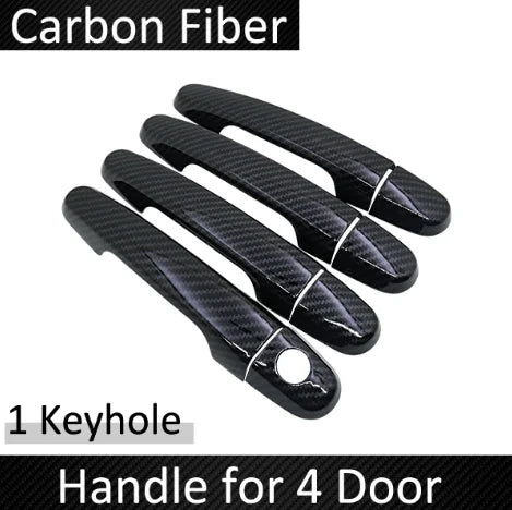 Car Door Handle Cover For Toyota bB 2006 QNC20 2005-2016 Daihatsu Coo Accessories Materia Subaru Dex Sticker 2008 Carbon Fiber