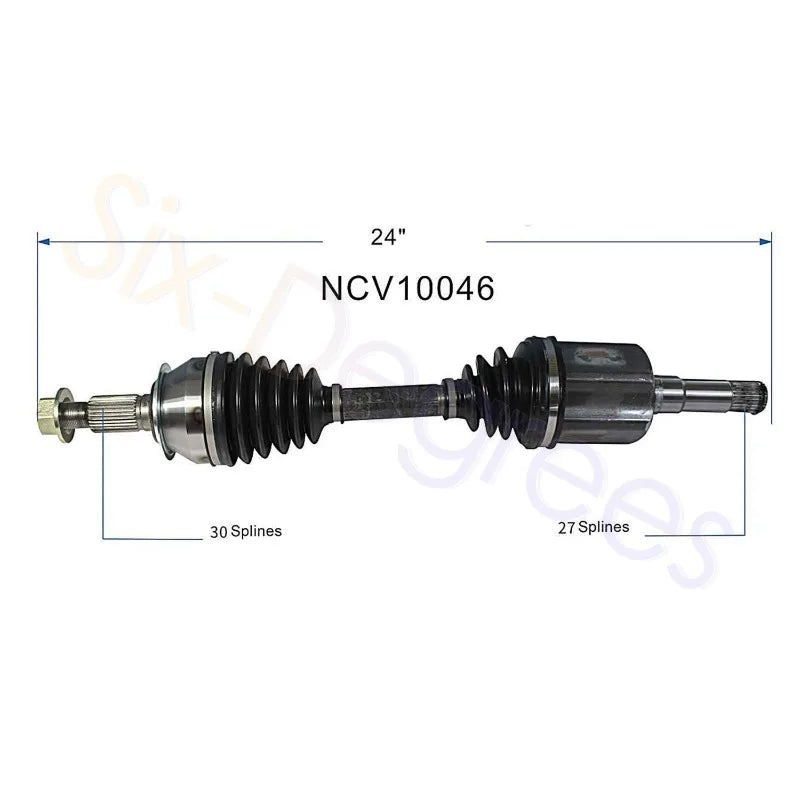 2X Front Left & Right CV Axle shafts 84628595 84628596 for 2014-2020 Chevy Impala 2013 2014 2015 Chevy Malibu FWD