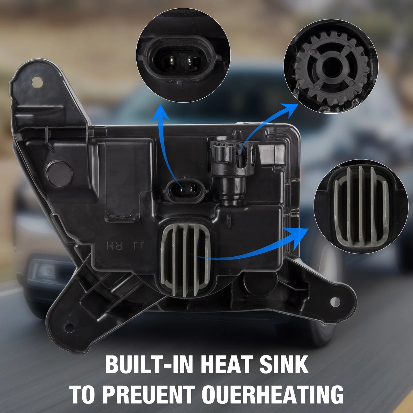 For Chevrolet Silverado 2019 2020 2021 Fog Light Led Daytime Running Lamp DRL Daylights Front Bumper Wateproof DLAA Chevy