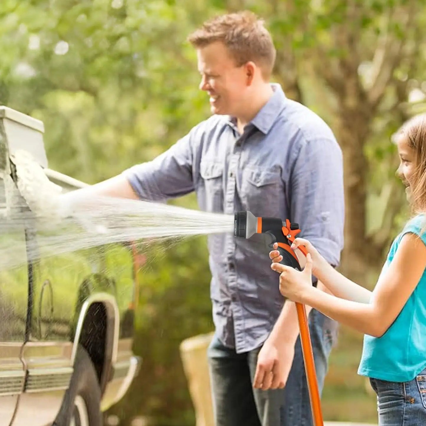 Hose Sprayer Nozzle Nozzle For Hose Outdoor 8 Adjustable Spray Patterns High Pressure Irrigation Attachment Head For Car Wash