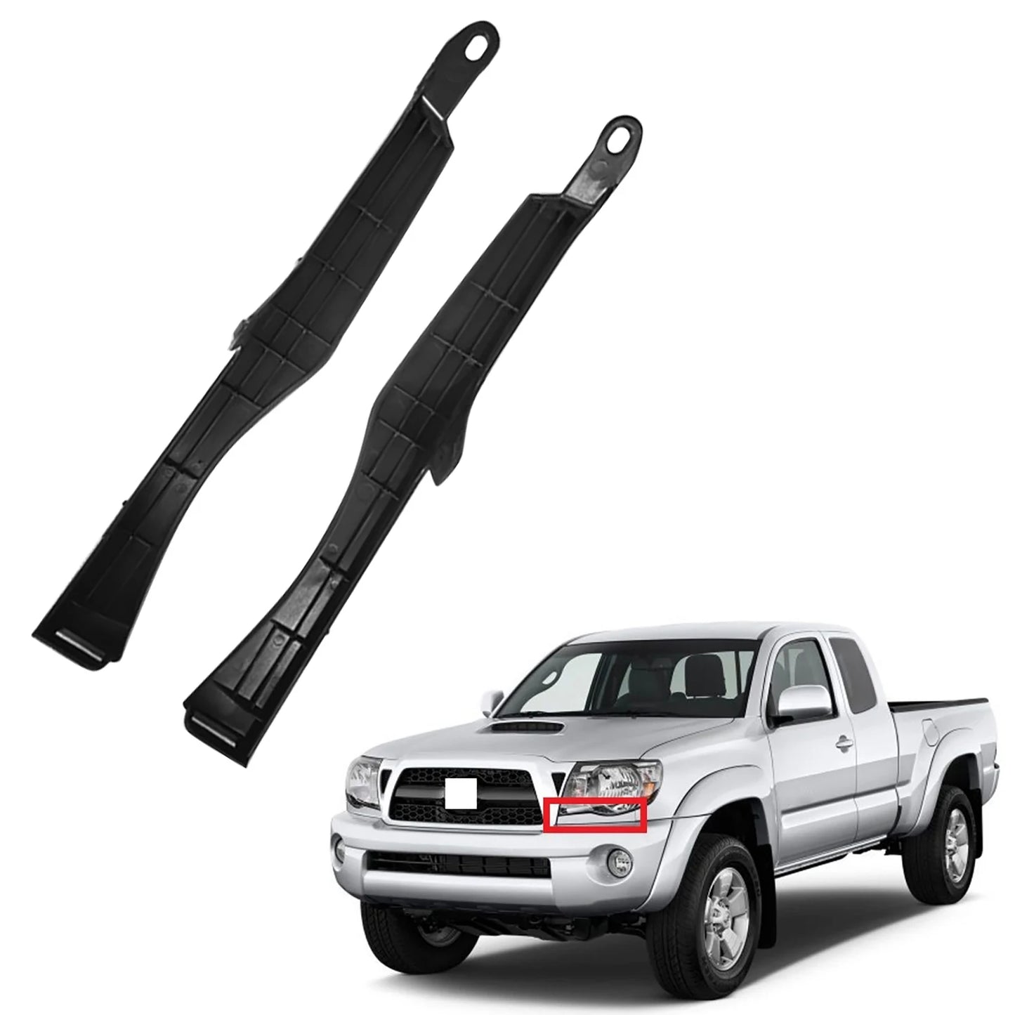 for TOYOTA TACOMA 2005 2006 2007 2008 2009 2010 2011 Car Front Bumper Headlight Filler Trim Panel Pair