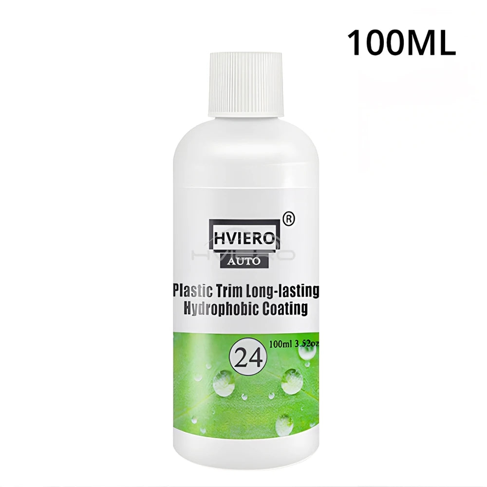 Car Plastic Renovator 20ML/50ML/100ML Care Coating Auto Rubber Repair Clean Restore Gloss Black Shine Seal Brighten Wash Tools