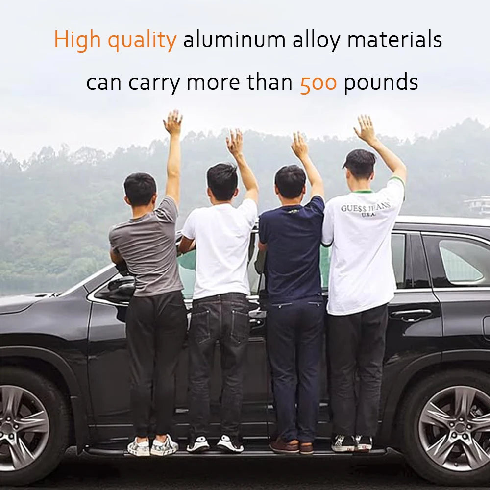 2pcs fit for chevy Captiva 2018-2025 SUV Truck Side Step Running Board NerfBar Aluminium Pedal Accessories (with Brackets)