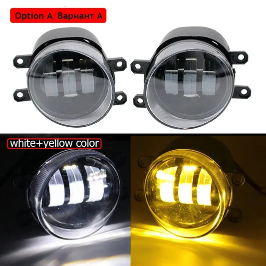 LED Fog Lights with Lens Car PTF 30W for Toyota Mark X X130 2009 2010 2011 2012 2013 2014 Angel Eyes DRL Daytime Running Lamp