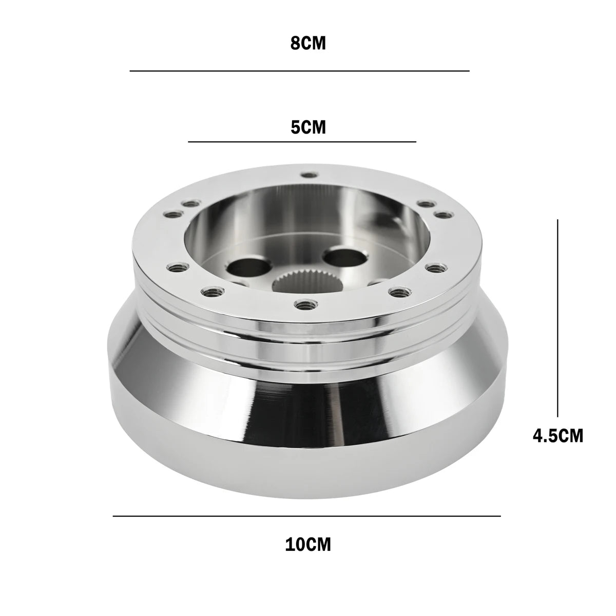 A01-56F-P 5 & 6 Hole Billet Steering Wheel Polished Short Hub Adapter Modification For Ididit For Chevrolet for GM for Chevy
