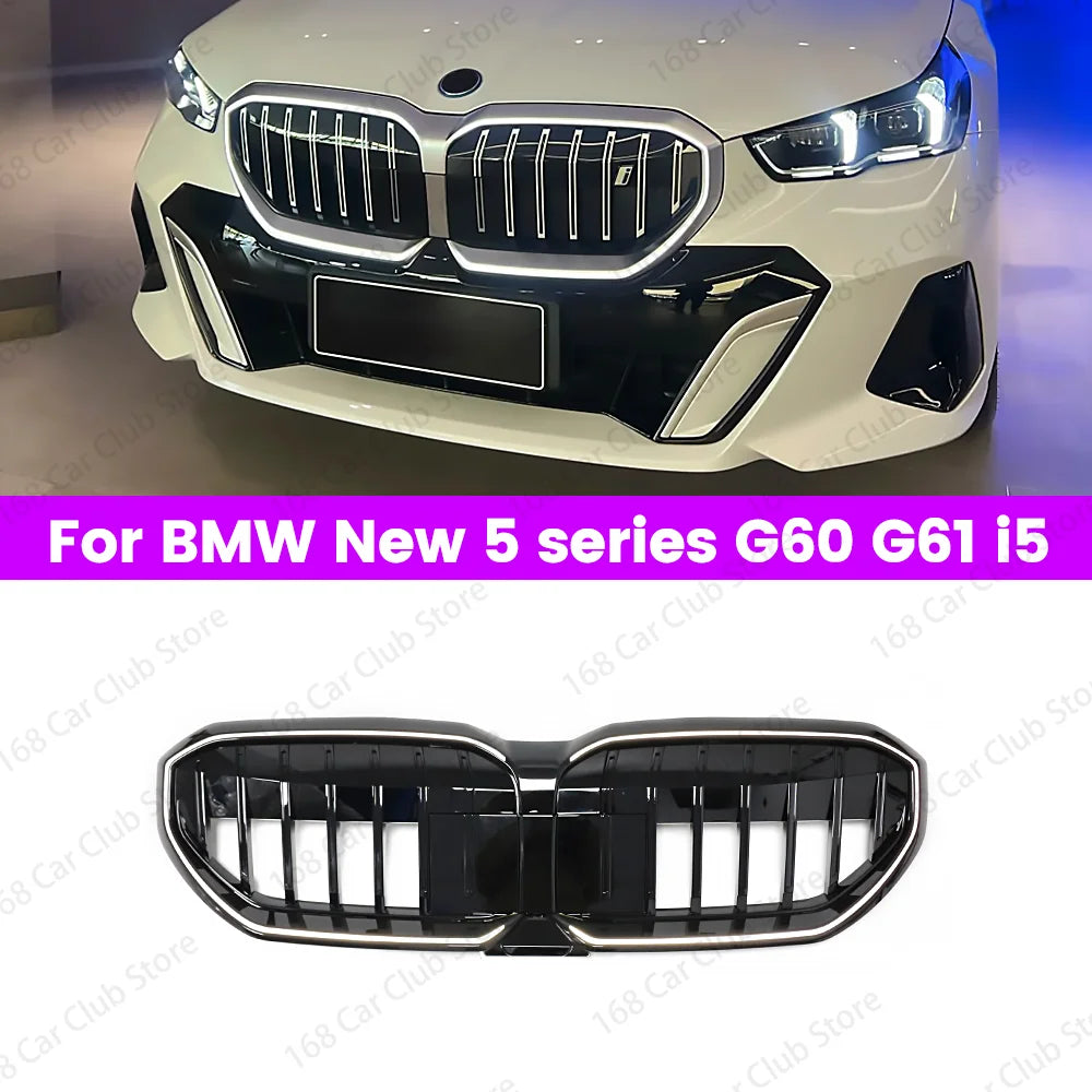 LED Light New 5 Series Luminous Grille For BMW New 5 Series G60 G61 i5 Regular Style M Style Illuminated With Lamp Auto Parts