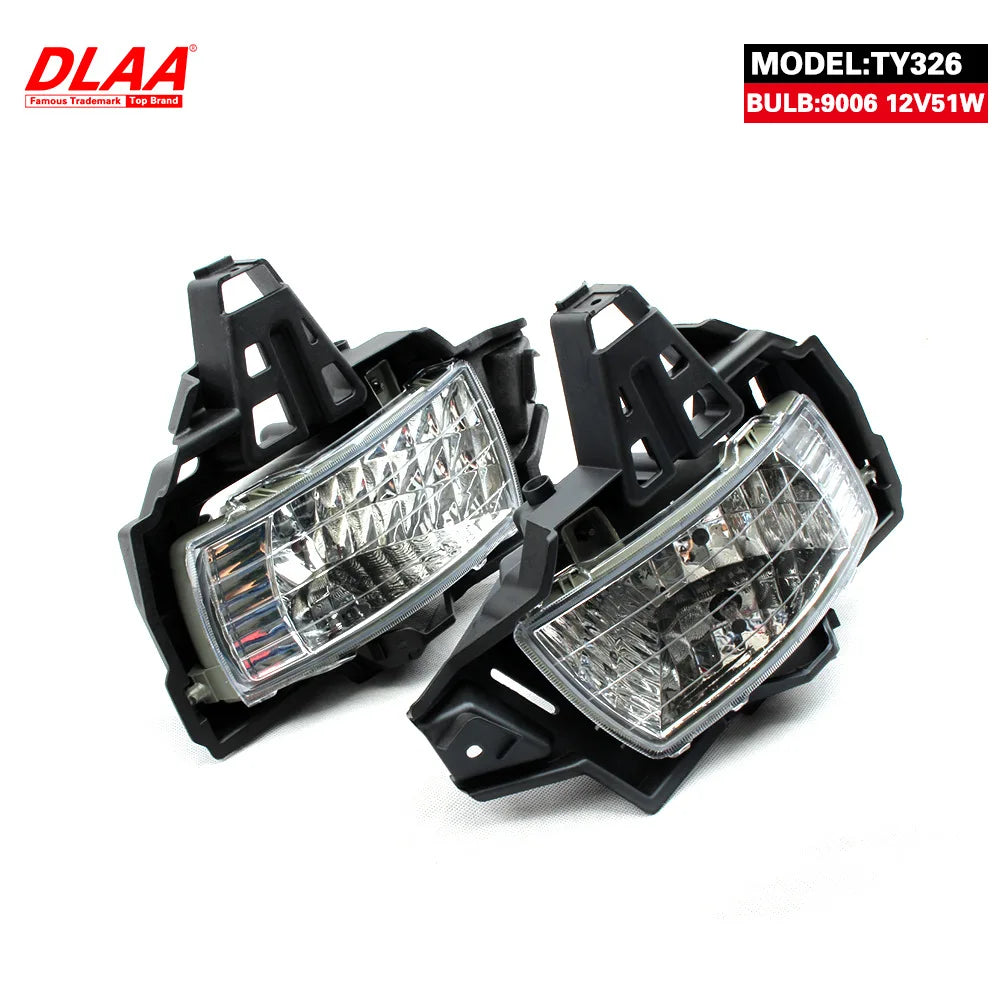 1 Set Front Bumper Fog Lamp Set Daytime Running Fog Light Assembly For Toyota Kijang Innova 2009 2010 2011