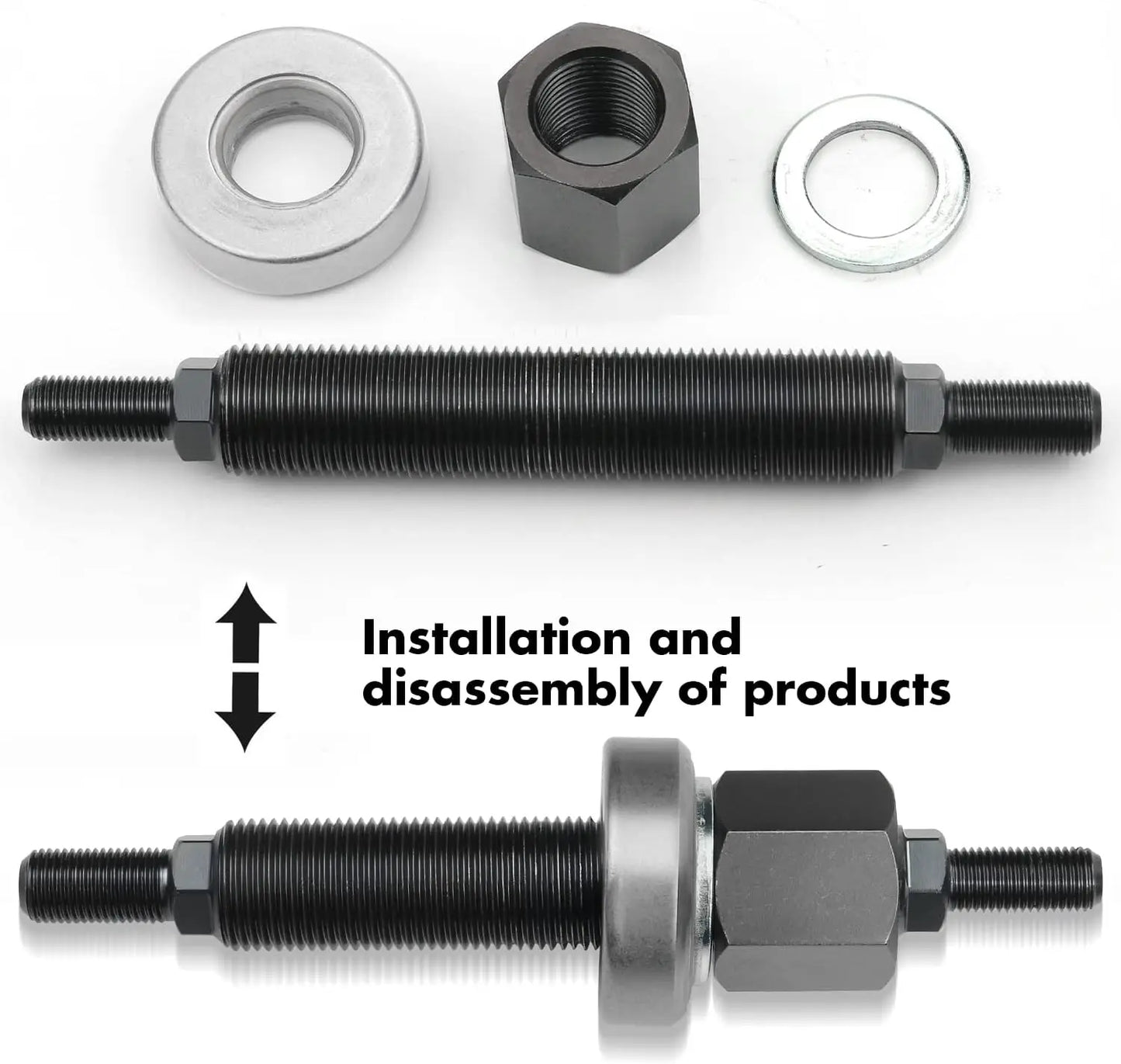 66515 Harmonic Balancer Installation Tool Compatible with Chevy 350 SBC BBC Cranks