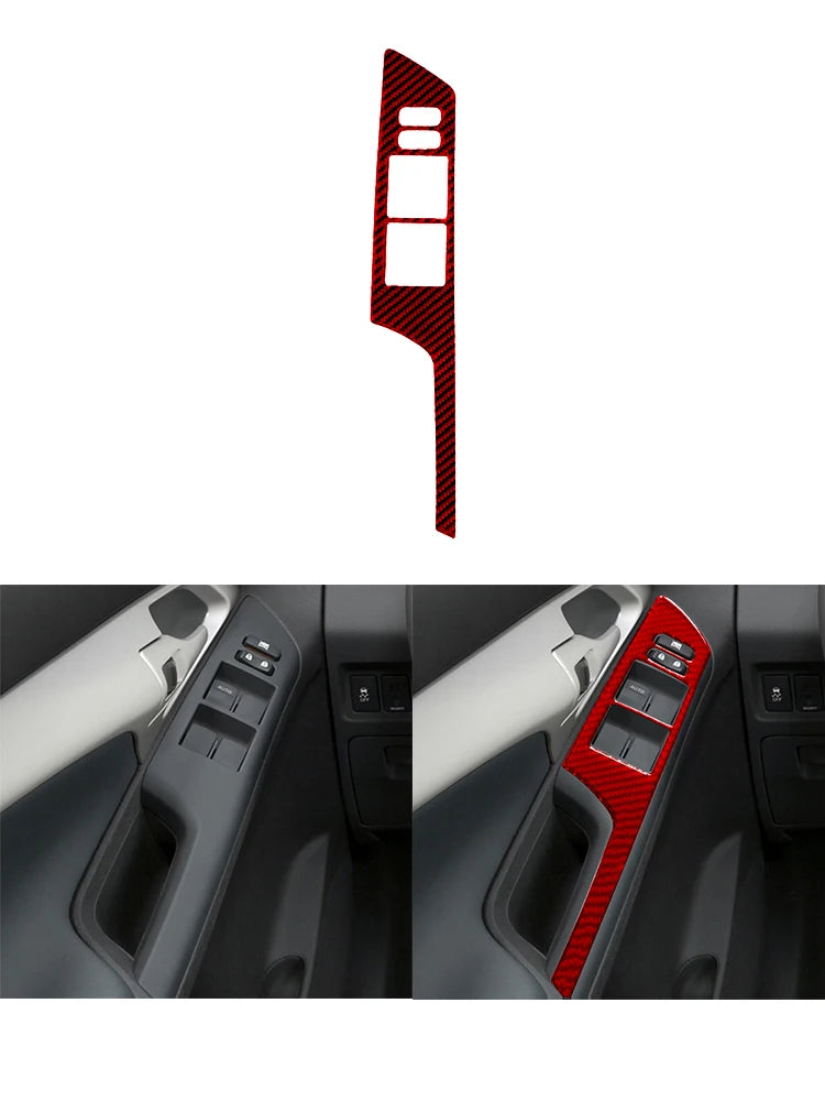Carbon Fiber Interior Red Stickers For Toyota Matrix 2009 2010 2011 2012 2013 2014 Pontiac Vibe 2009 2010 Interior Accessories