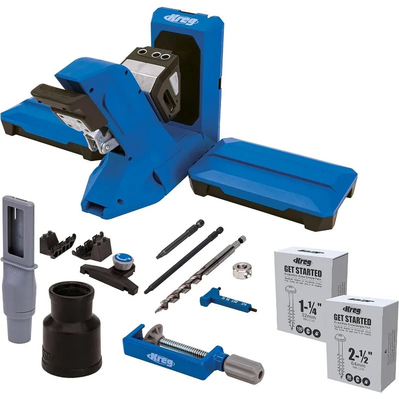 POPULAR Tool KPHJ720PRO Pocket-Hole Jig 720PRO - Easy Clamping & Adjusting - Includes Durable Kreg Pocket-Hole Screws