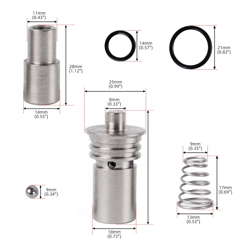 6L80/6L90/8L90/10L90 Transmission STL010 Cooler Flow Bypass Valve Upgrade Kit with Bypass Gasket For Cadillac Chevy GMC EM1098