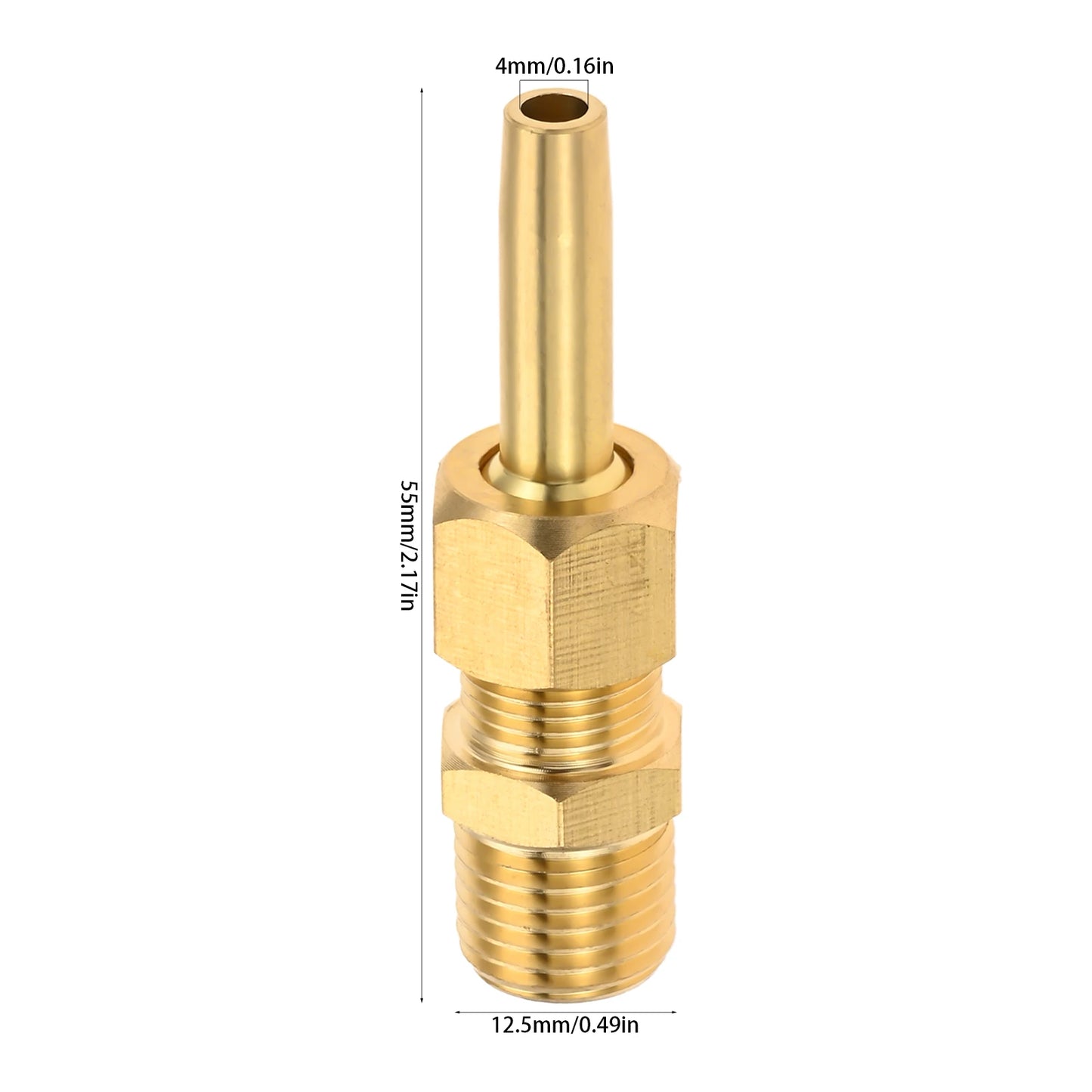 1Pc Brass Single Fountain Nozzle Direct Flow Suitable For Car Washing Garden Park Irrigation Water Spray Durable Accessories