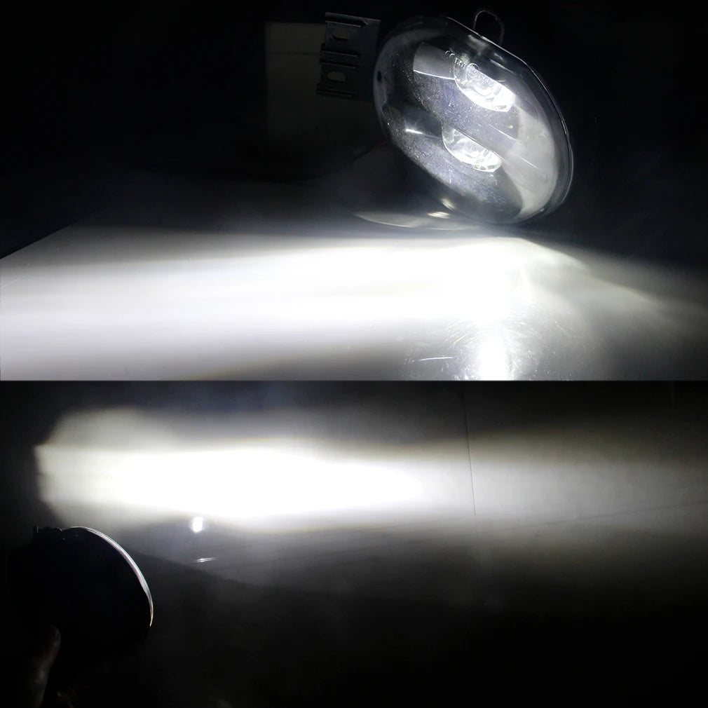 2 X 40W Truck Driver + Passenger LED Fog Light DRL Assembly White Yellow For Toyota Tacoma 2005 2006 2007 2008 2009 2010 2011