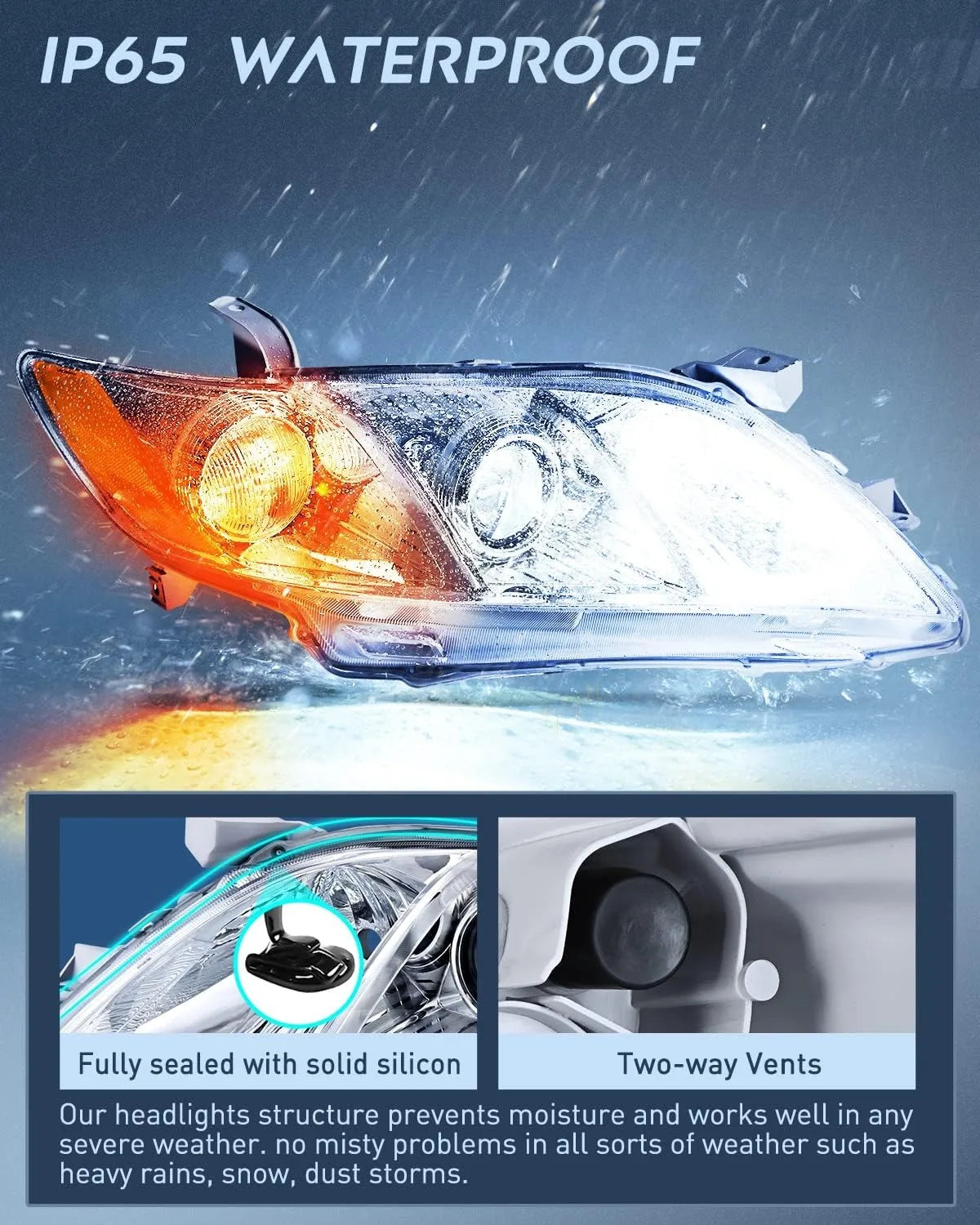 For Toyota Camry 2007 2008 2009 Front Bumper Head Light Headlamp Driving Headlight Turn Signal Light 81170-33700 81130-33700