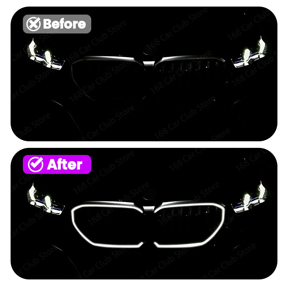 LED Light New 5 Series Luminous Grille For BMW New 5 Series G60 G61 i5 Regular Style M Style Illuminated With Lamp Auto Parts