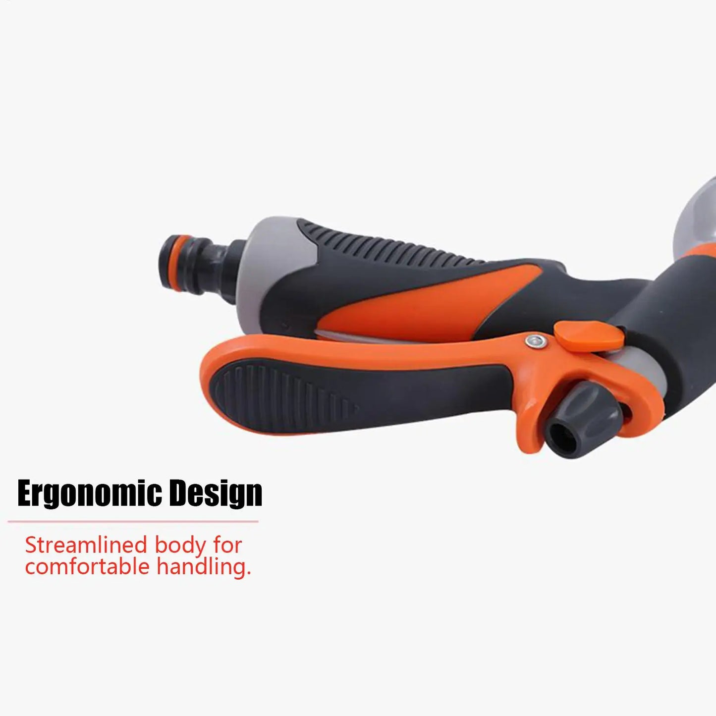 Water Hose Nozzle Garden Hose Sprayer Nozzle 8 Adjustable Spray Patterns High Pressure Irrigation Attachment Head For Car Wash