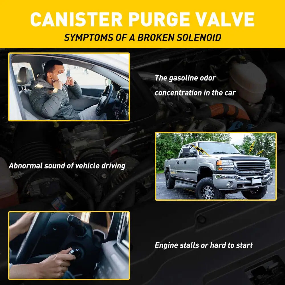 EVAP Vapor Canister Purge Solenoid Valve For Cadillac Chevy Silverado GMC Sierra