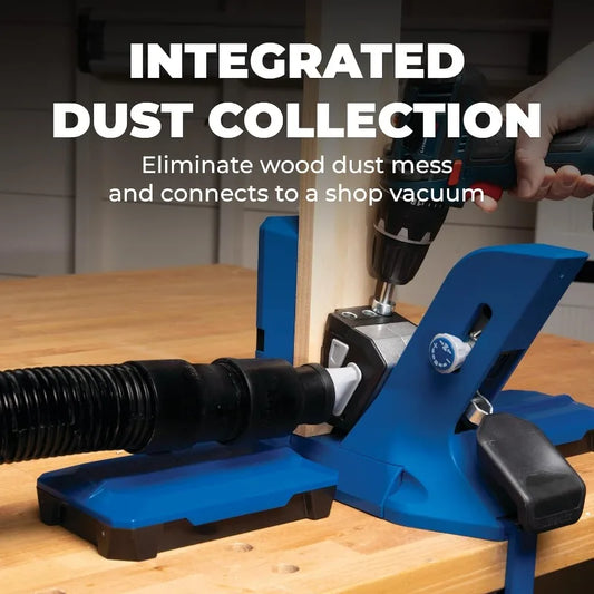 POPULAR Tool KPHJ720PRO Pocket-Hole Jig 720PRO - Easy Clamping & Adjusting - Includes Durable Kreg Pocket-Hole Screws