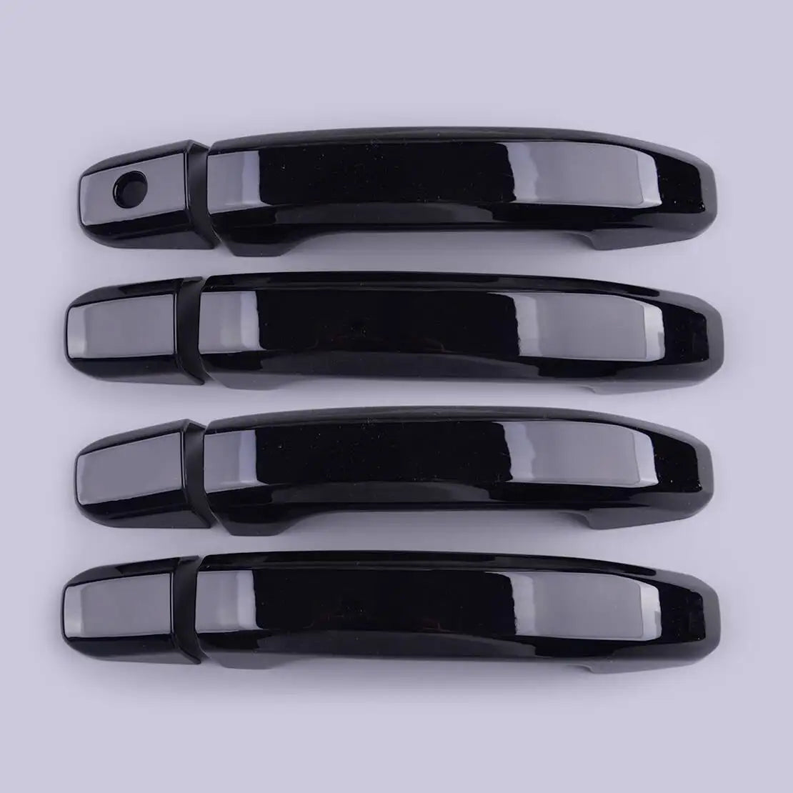 1 Set Exterior Door Handle Cover Cap With 1 keyhole Black ABS Fit for Chevy Silverado Tahoe Suburban GMC Sierra Yukon