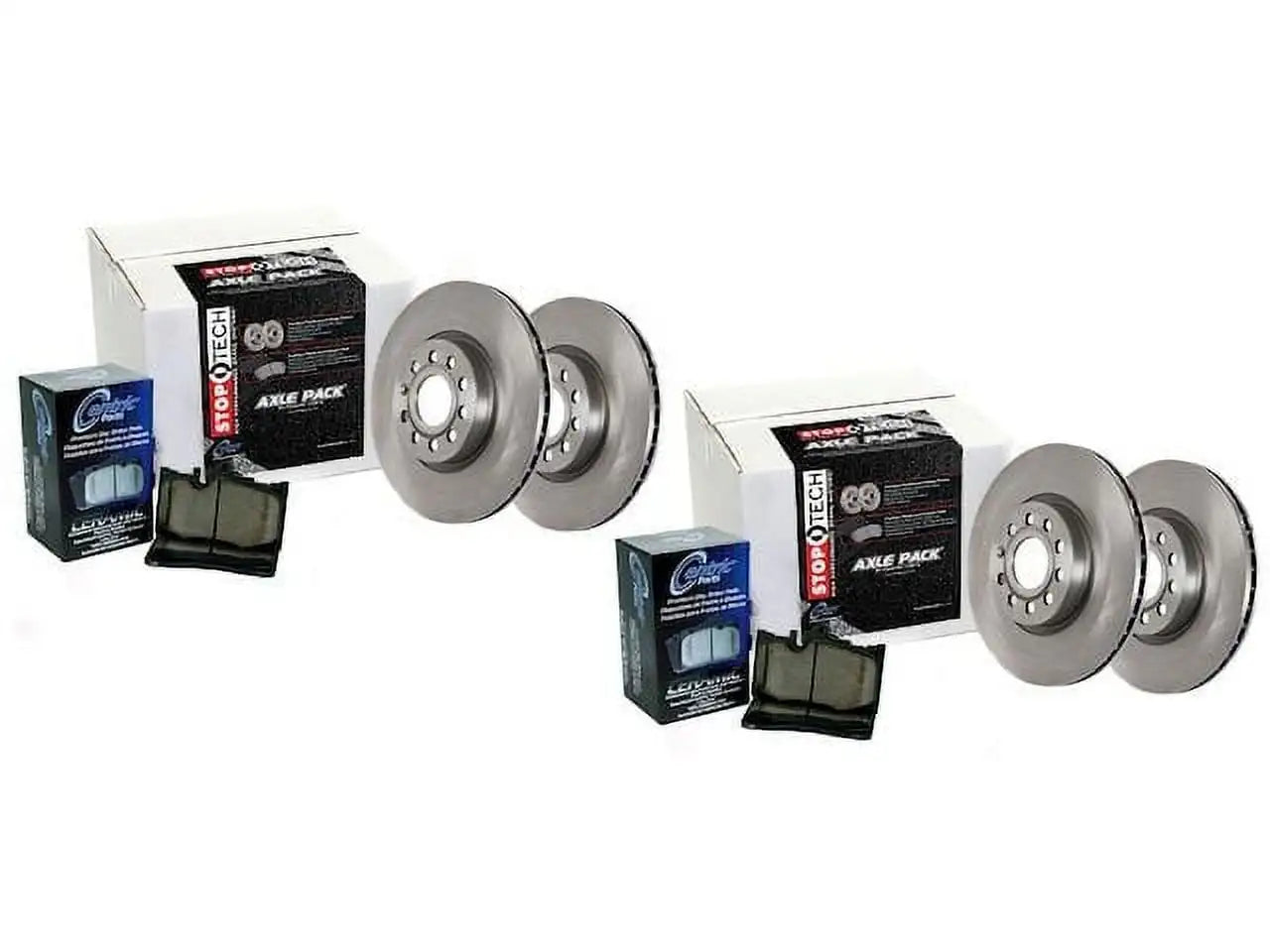 Front and Rear Brake Pad and Rotor Kit - Compatible with 2014 - 2017 Chevy Silverado 1500 2015 2016